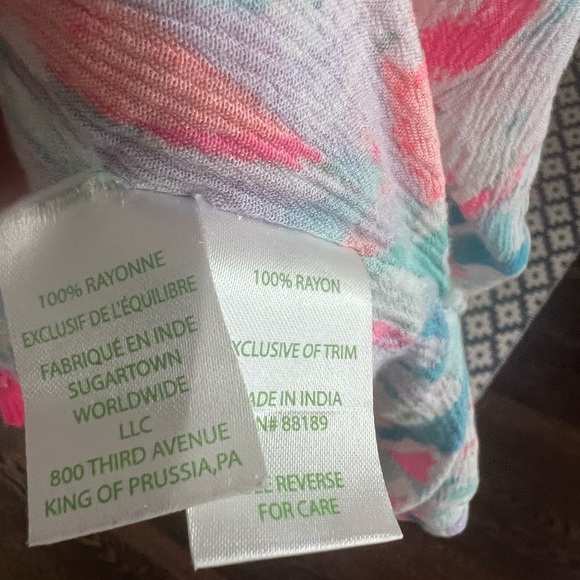 Lilly Pulitzer Coverup Size s/m - Picture 2 of 4